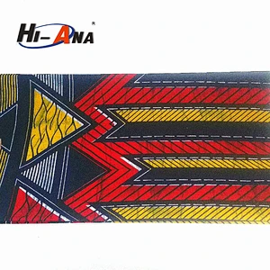 gold print fabric Wax Fabric