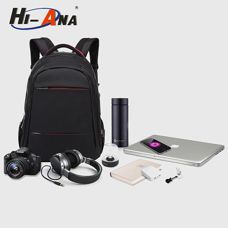 Fashion zipper men's leisure double shoulder bag Korean version of computer bag large capacity business backpack