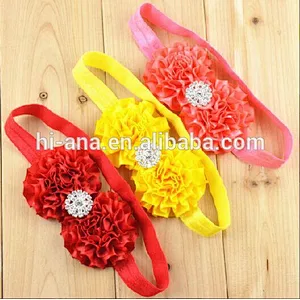 2016 Burst Satin Ribbon Floral with children's Christmas headdress 26-color spot