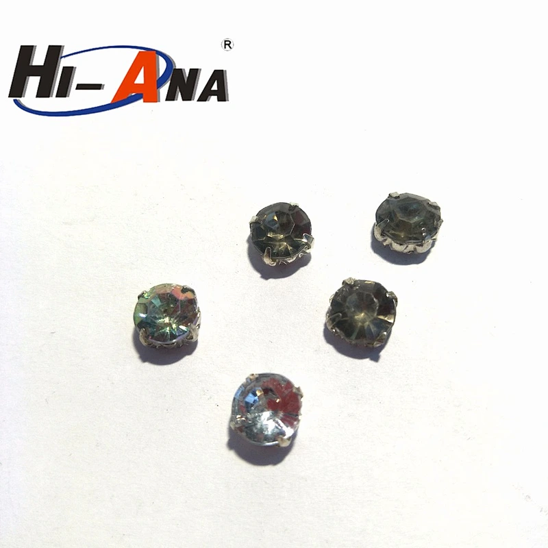 Custom made print logo Sparkly rhinestone beads