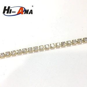 hi-ana rhinestone3 Stict QC 100% Good Price colour rhinestone cup chain