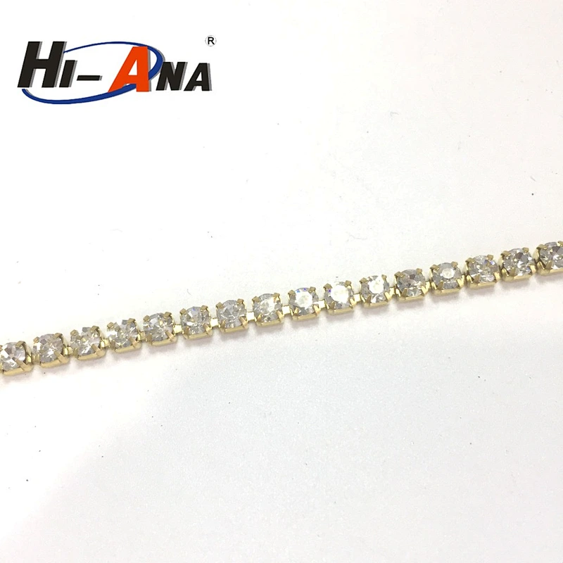hi-ana rhinestone3 Stict QC 100% Good Price colour rhinestone cup chain
