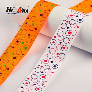 hi-ana ribbon 187 Heart shaped printed different sizes polyester pull bows ribbon