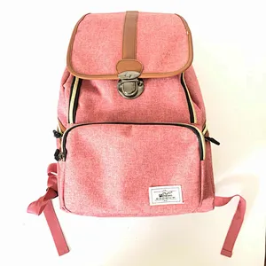 Wholesale Stylish Girl`s High Capacity Mummy Baby Diaper Backpack Mom Dad Big Bags With Multi-function