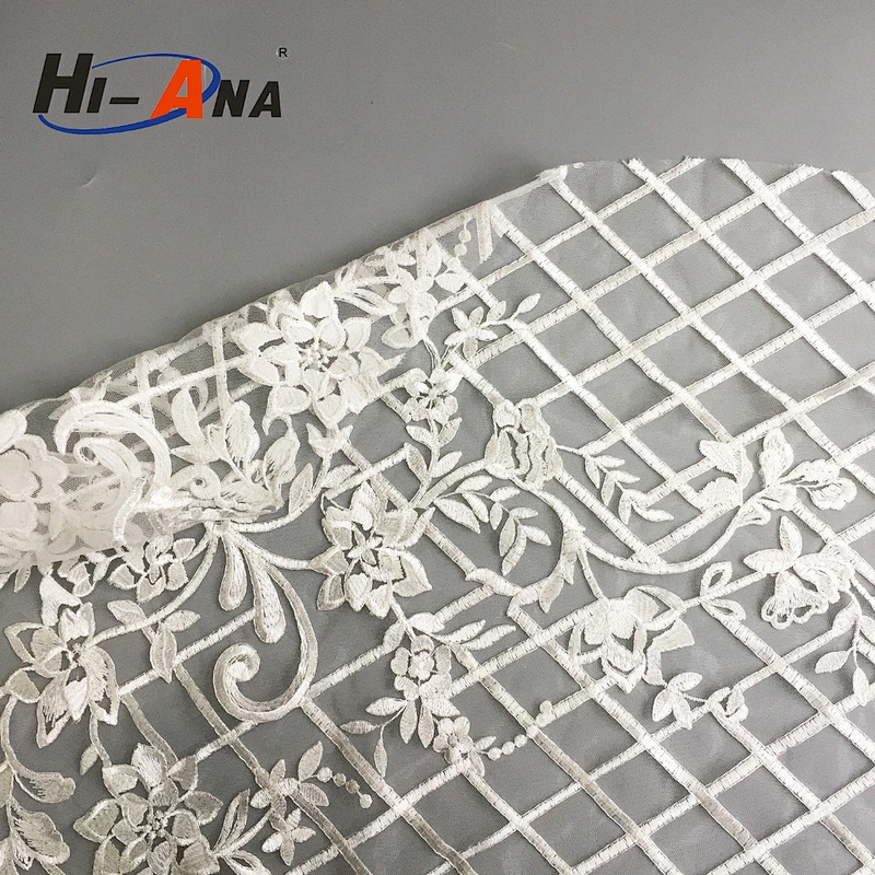 hi-ana fabric3 Our factories 20 years'experience different style lace fabric