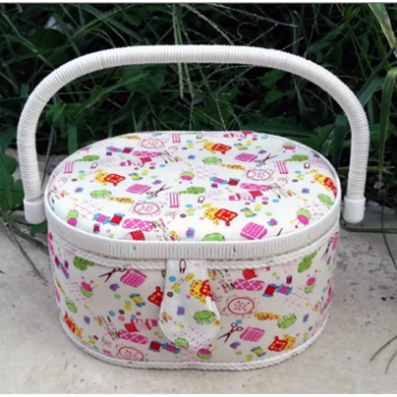 hi-ana Sewing kit 8 Needle box box to accept basket basket basket weaving needle - line baskets