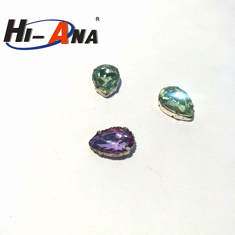 hi-ana rhinestone3 Rapid and efficient cooperation Hot sale sew on acrylic rhinestones