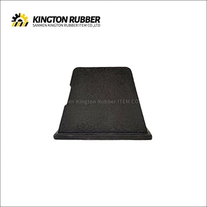 750mm length Rubber Wheel Stopper with 1 Reflective Tape