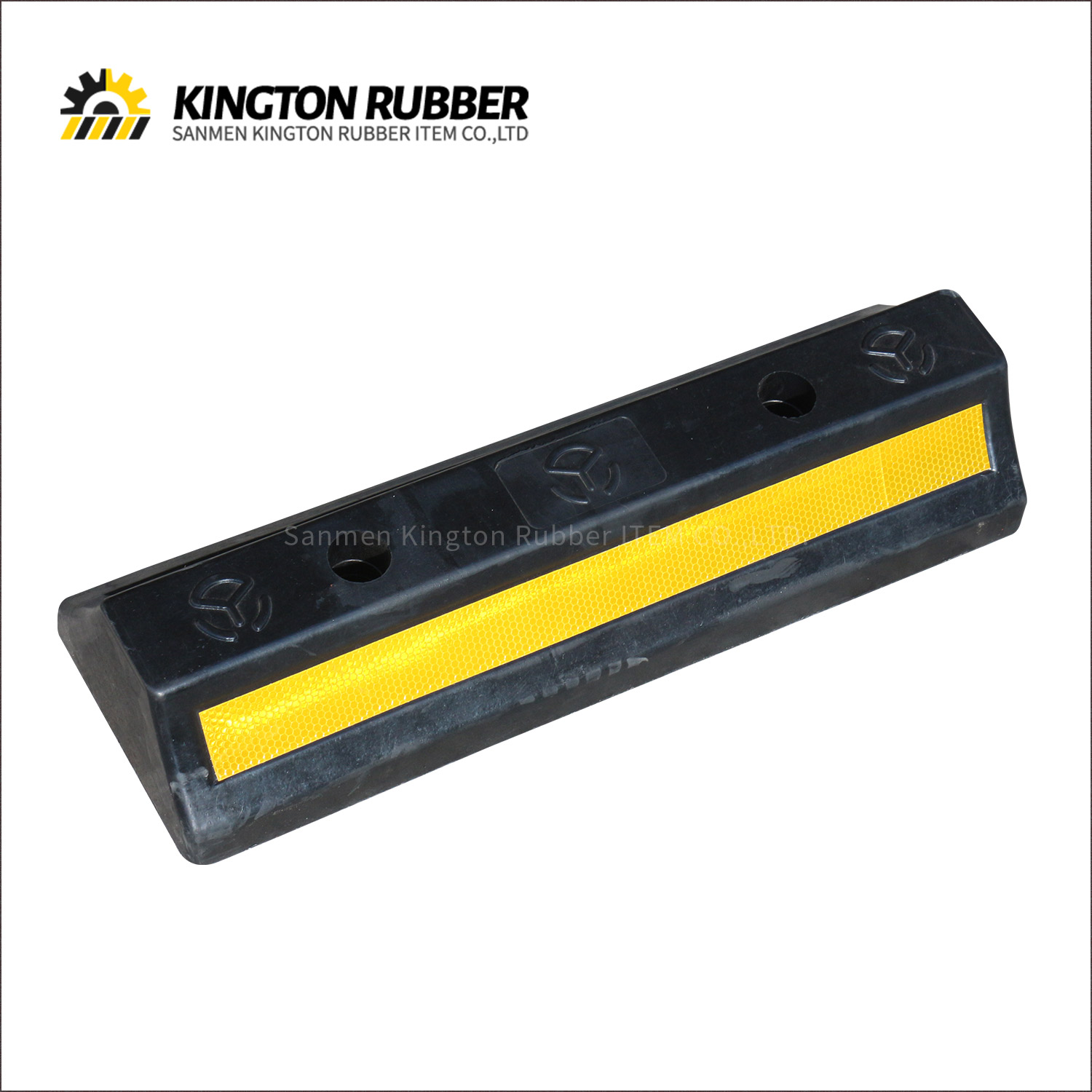 500mm length Rubber Wheel Stopper with 1 Reflective Tape