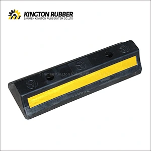 500mm length Rubber Wheel Stopper with 1 Reflective Tape