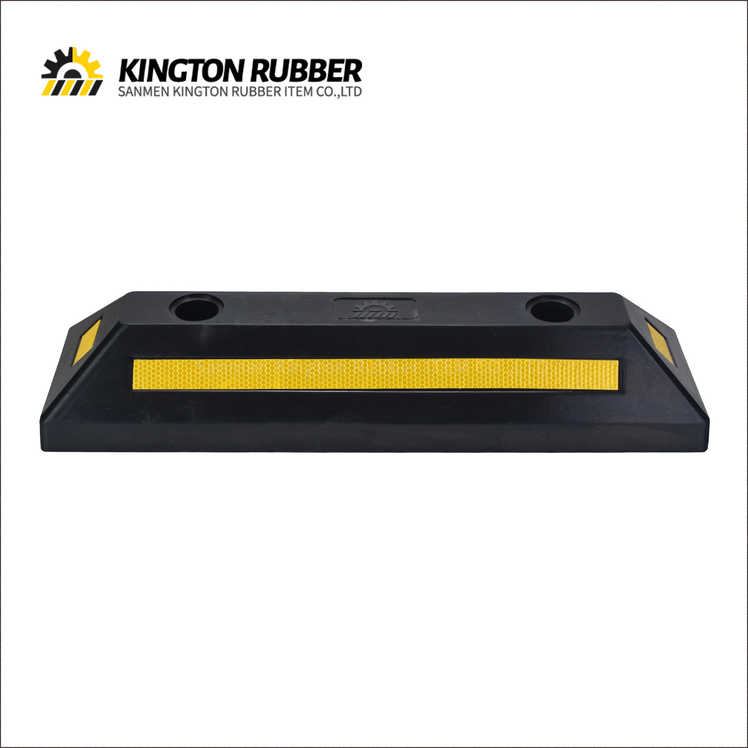 550mm length Rubber Wheel Stopper with 1 Reflective Tape