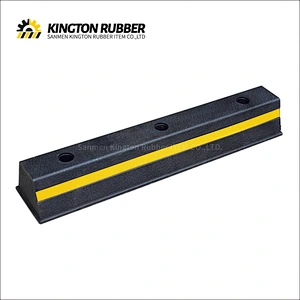 750mm length Rubber Wheel Stopper with 1 Reflective Tape