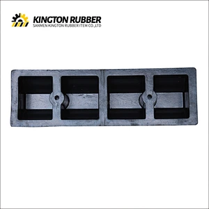 500mm length Rubber Wheel Stopper with 1 Reflective Tape