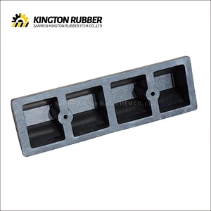 500mm length Rubber Wheel Stopper with 1 Reflective Tape