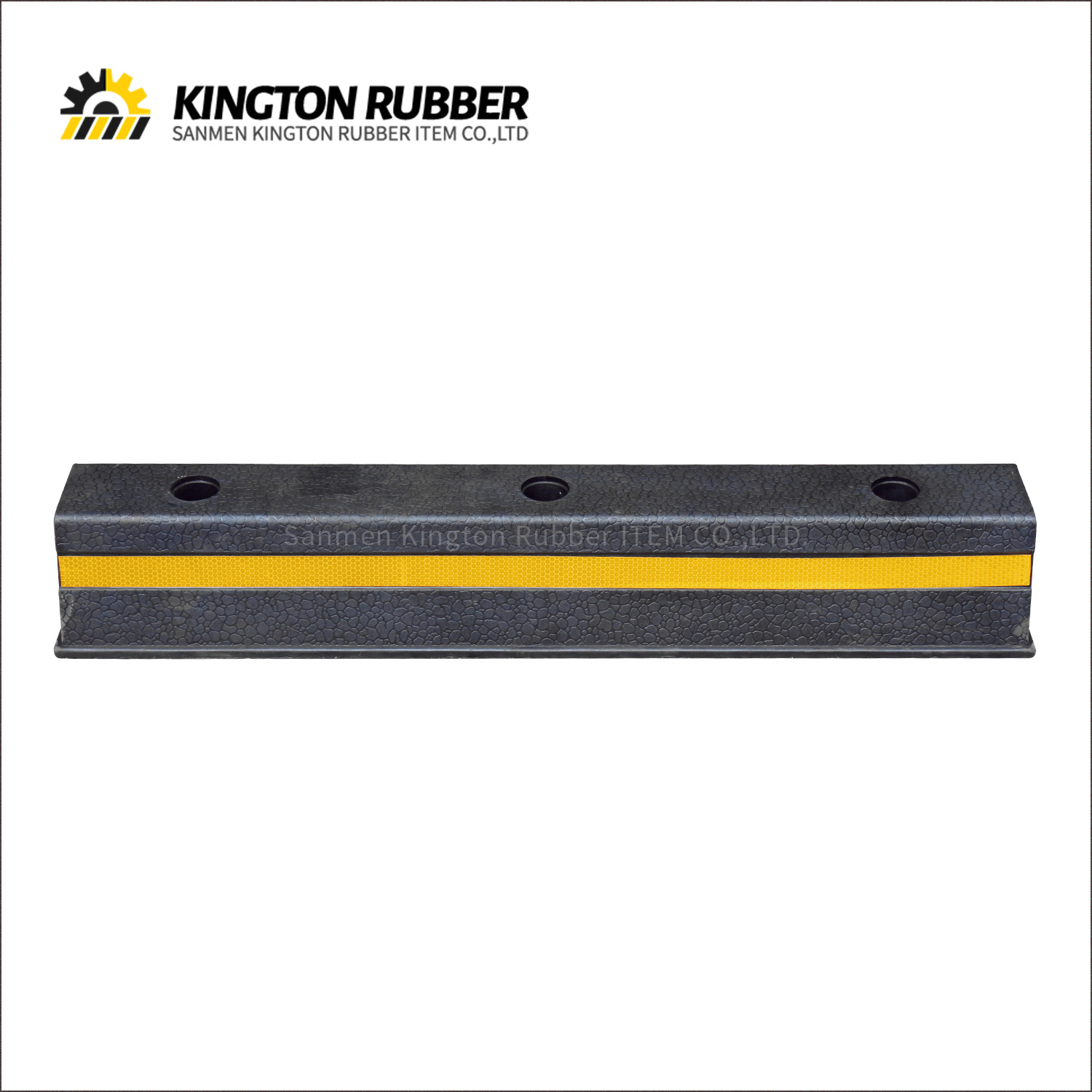 750mm length Rubber Wheel Stopper with 1 Reflective Tape