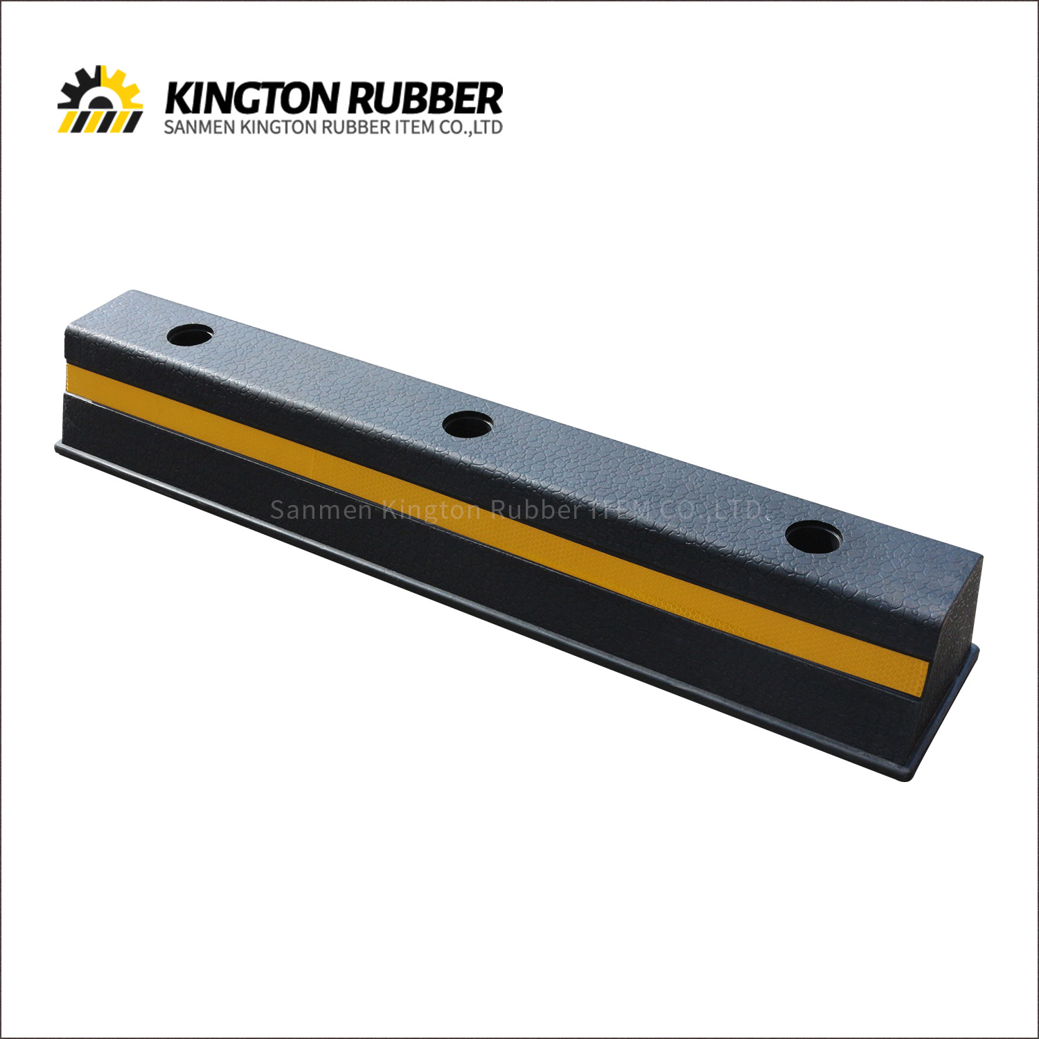 750mm length Rubber Wheel Stopper with 1 Reflective Tape