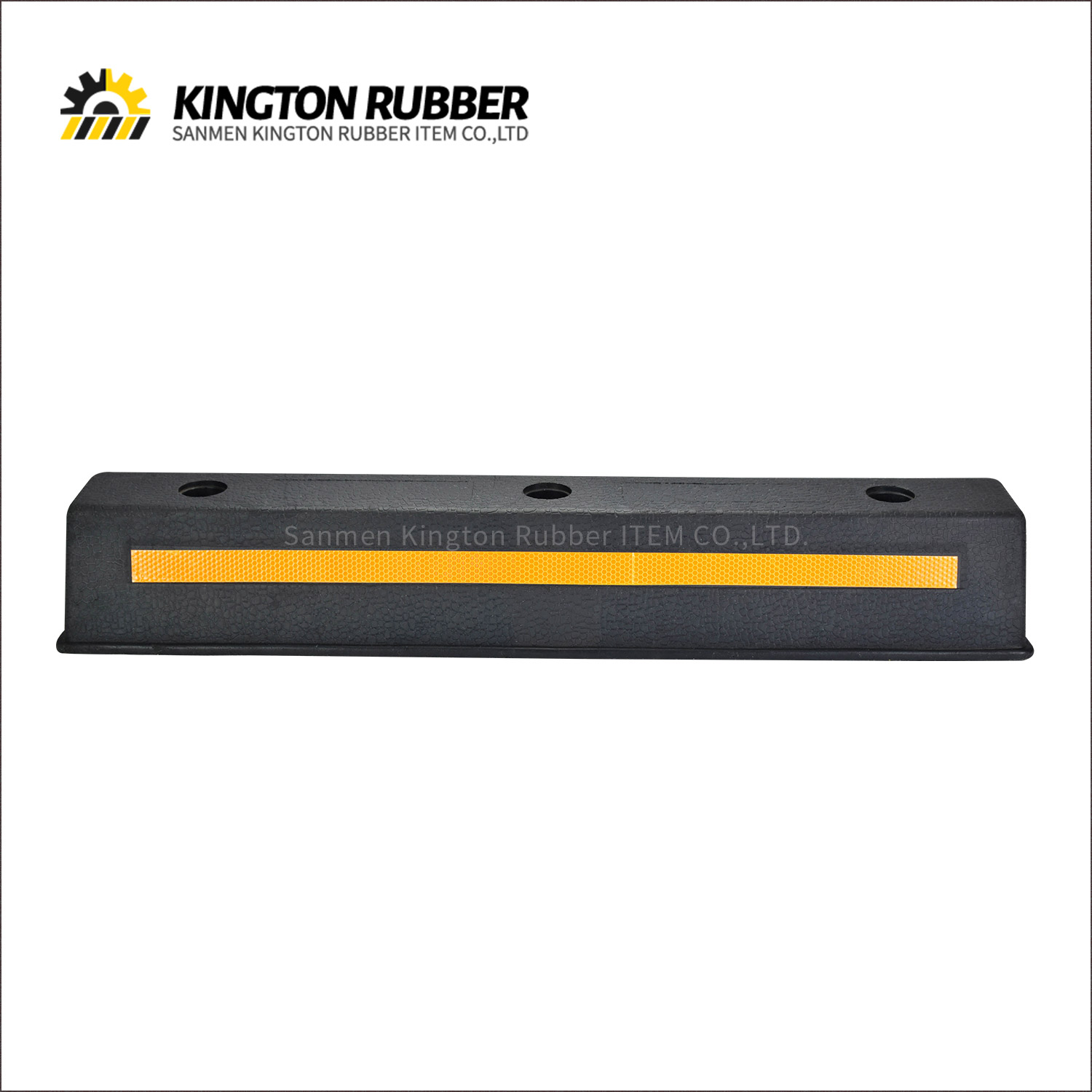 750mm length Rubber Wheel Stopper with 1 Reflective Tape