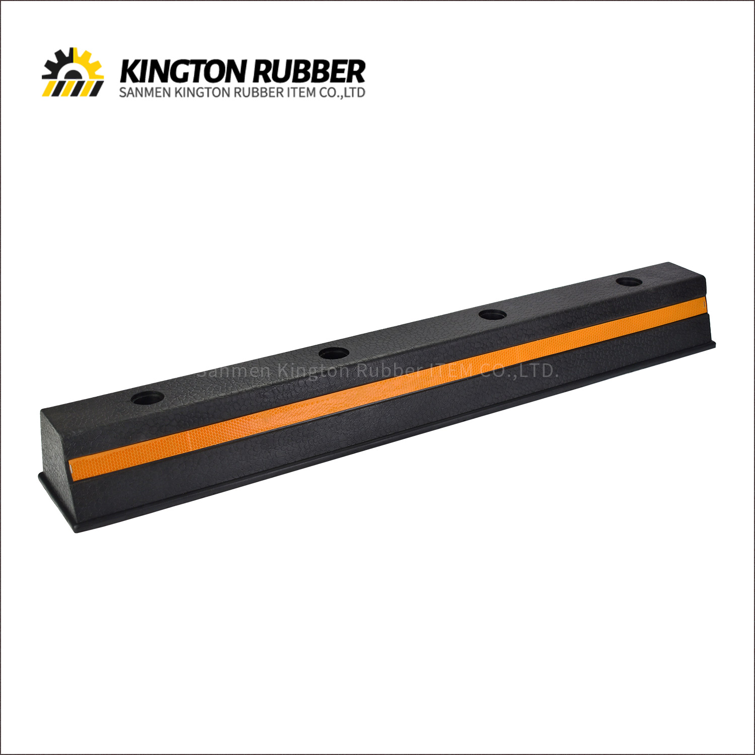 1000mm length Rubber Wheel Stopper with 1 Reflective Tape