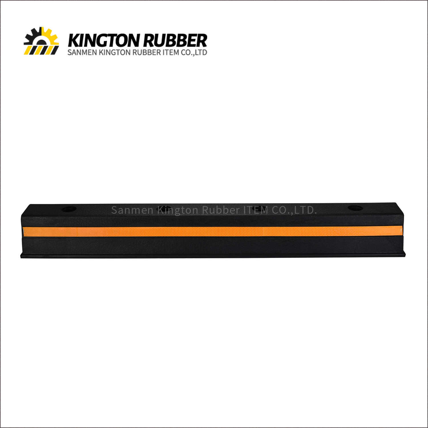 1000mm length Rubber Wheel Stopper with 1 Reflective Tape