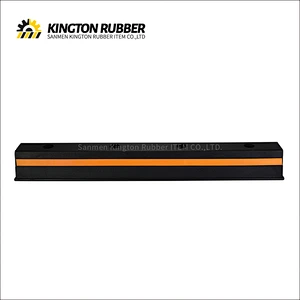 1000mm length Rubber Wheel Stopper with 1 Reflective Tape