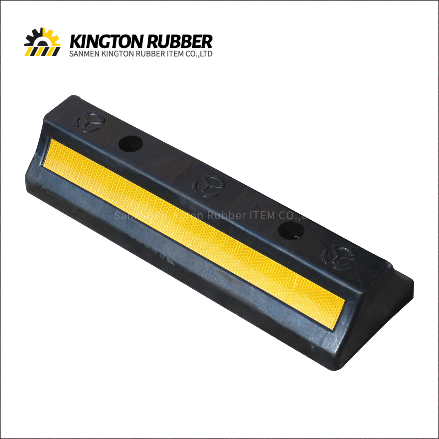 500mm length Rubber Wheel Stopper with 1 Reflective Tape