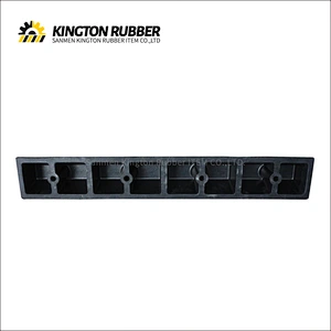 1000mm length Rubber Wheel Stopper with 1 Reflective Tape