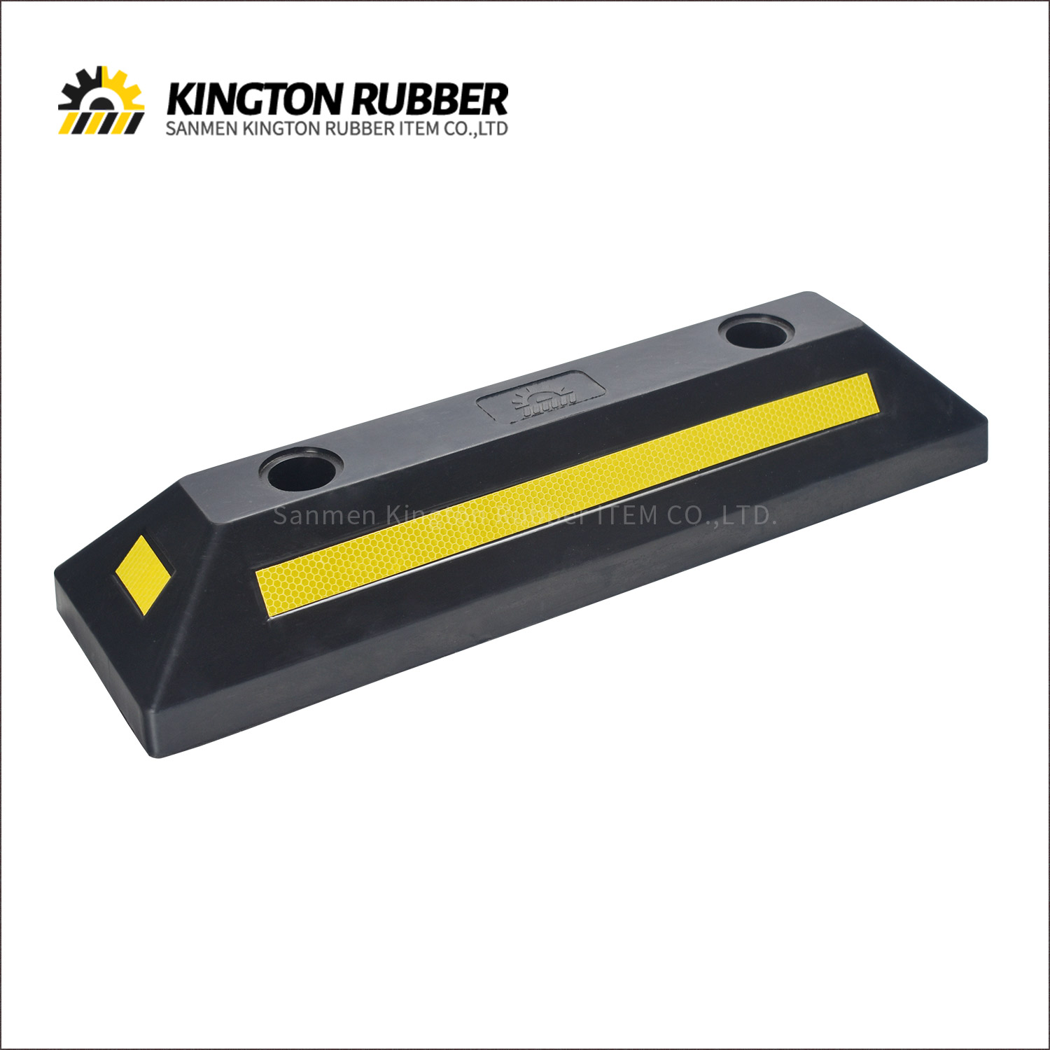 550mm length Rubber Wheel Stopper with 1 Reflective Tape