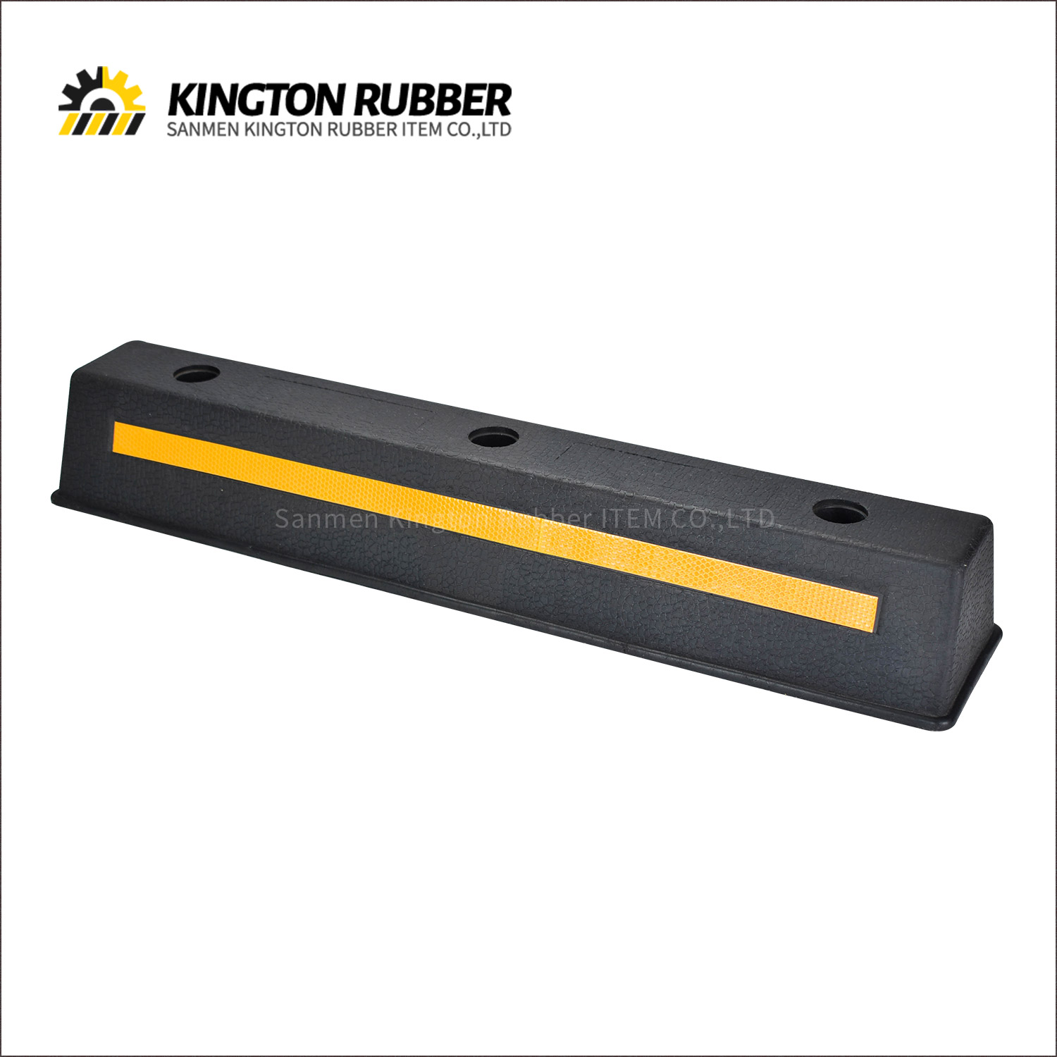 750mm length Rubber Wheel Stopper with 1 Reflective Tape