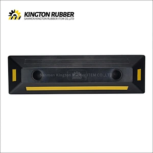 550mm length Rubber Wheel Stopper with 1 Reflective Tape