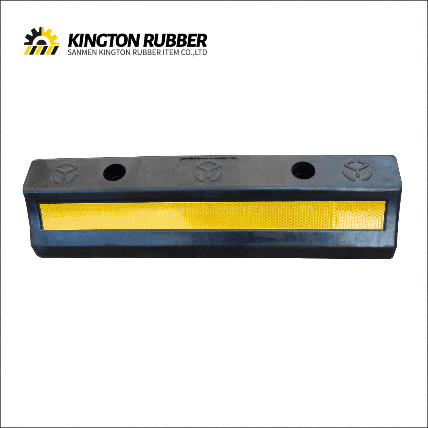 500mm length Rubber Wheel Stopper with 1 Reflective Tape
