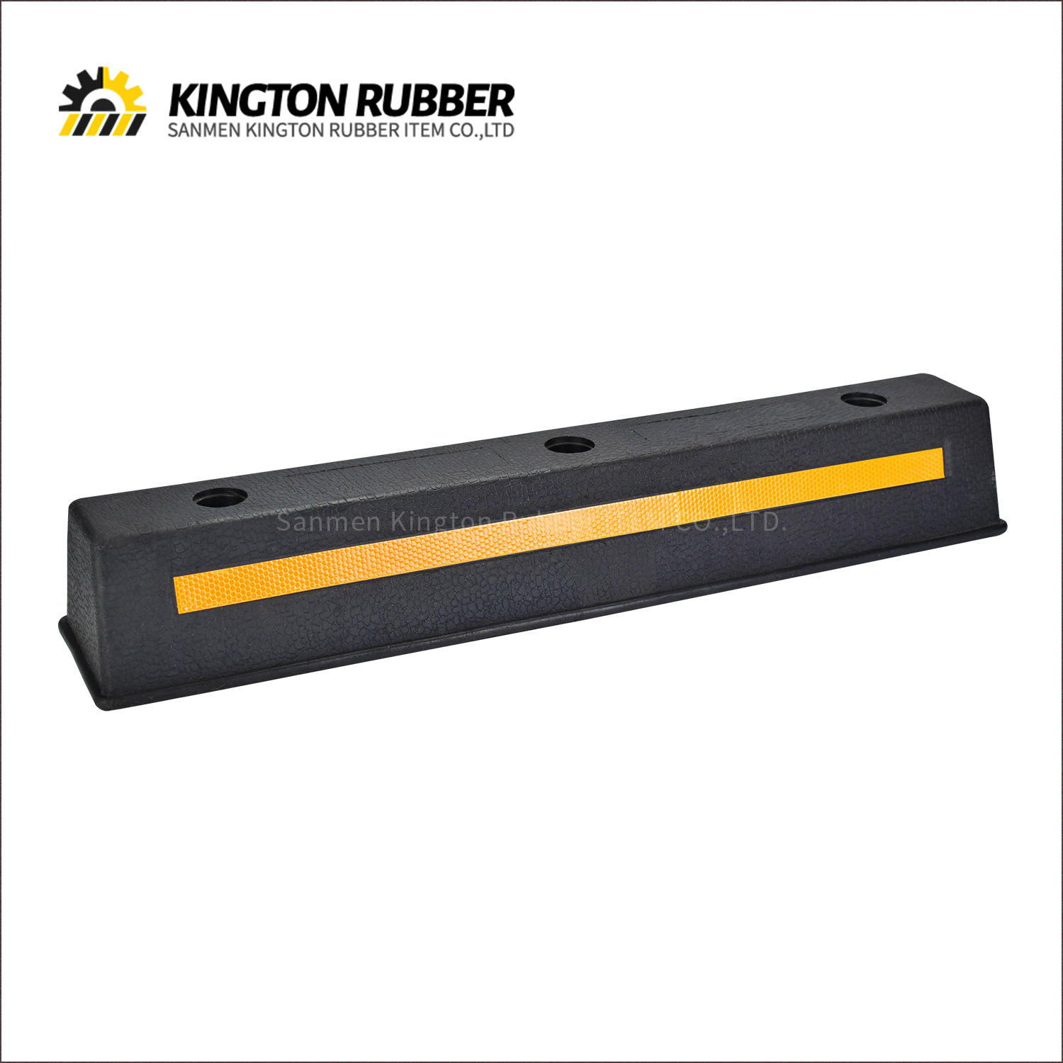 750mm length Rubber Wheel Stopper with 1 Reflective Tape