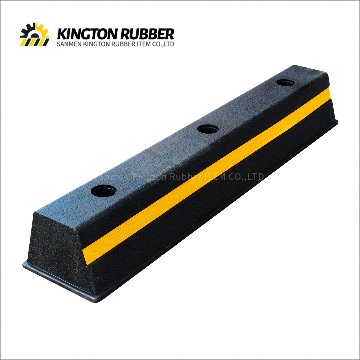 750mm length Rubber Wheel Stopper with 1 Reflective Tape