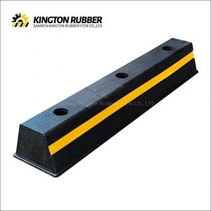 750mm length Rubber Wheel Stopper with 1 Reflective Tape