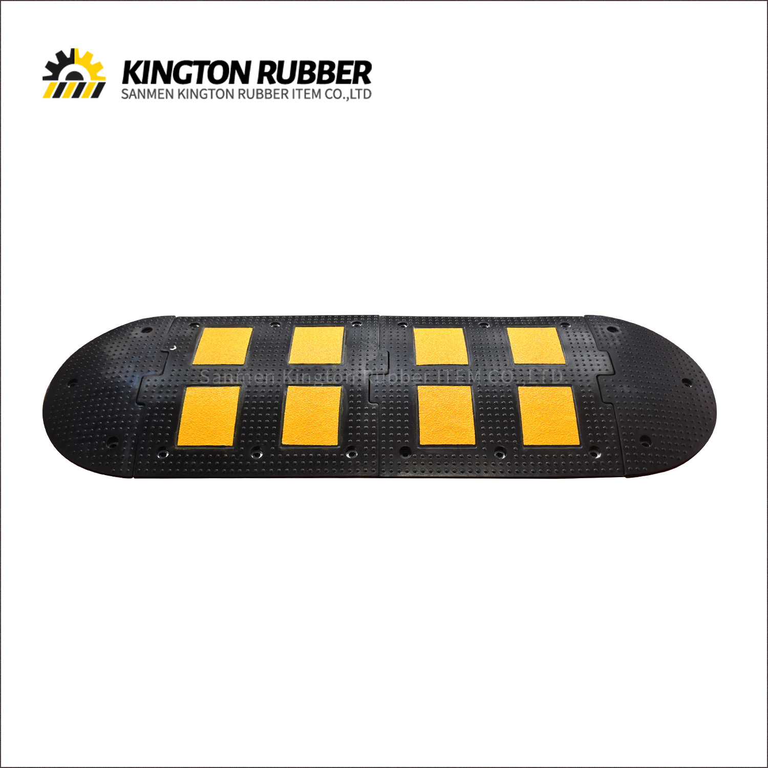 500mm width Rubber Speed Hump with 4 Reflective Sheets