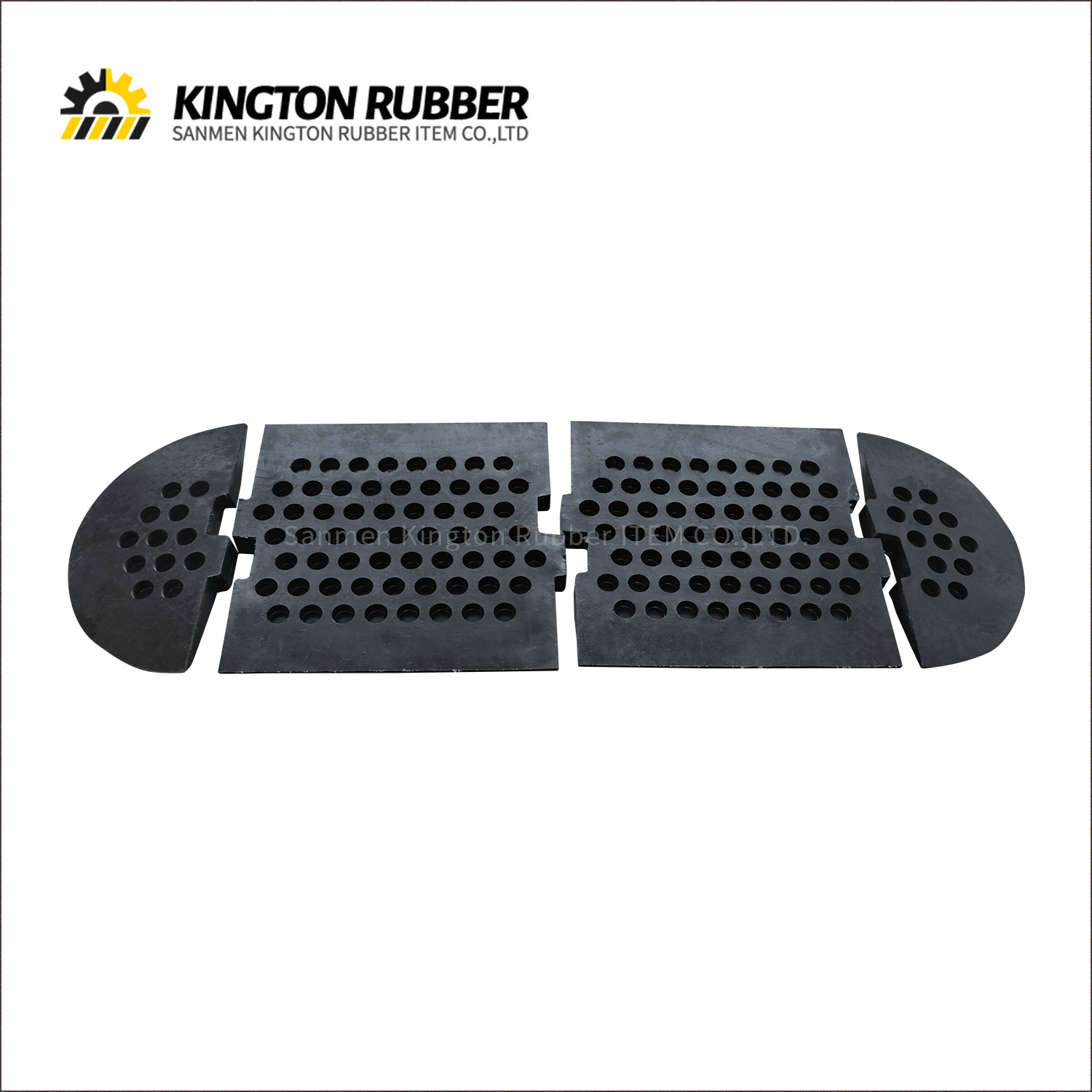 500mm width Rubber Speed Hump with 4 Reflective Sheets