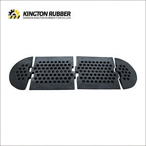 500mm width Rubber Speed Hump with 4 Reflective Sheets