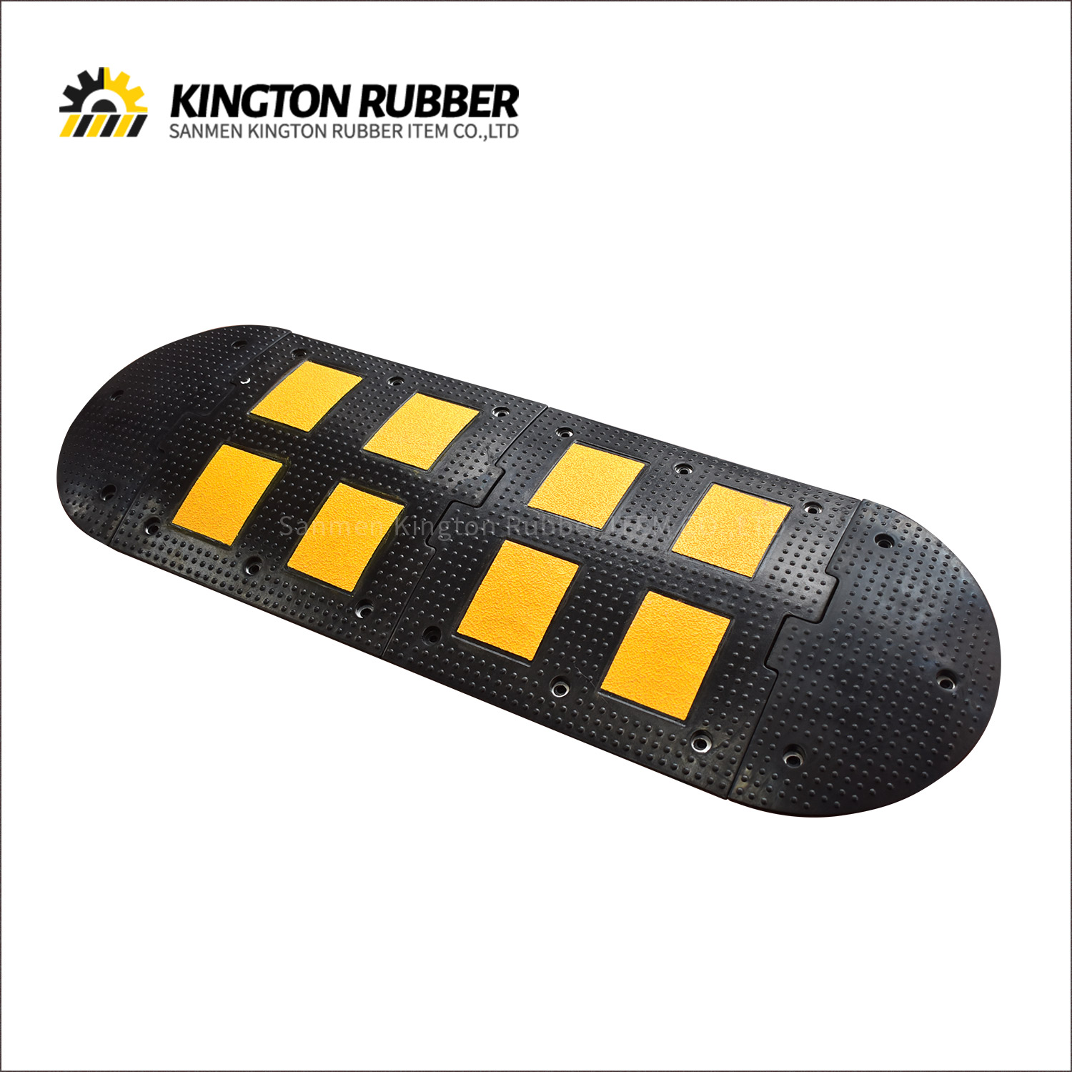 500mm width Rubber Speed Hump with 4 Reflective Sheets