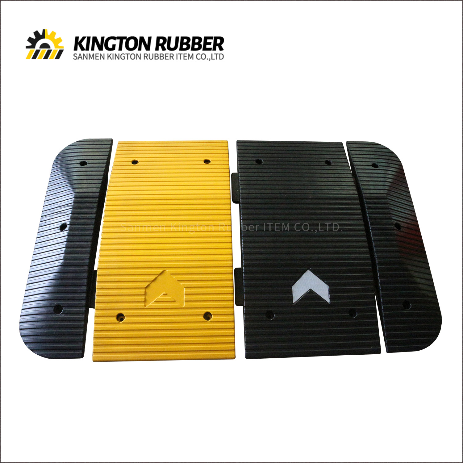 1000mm width  Cross-line Surface Rubber Speed Hump