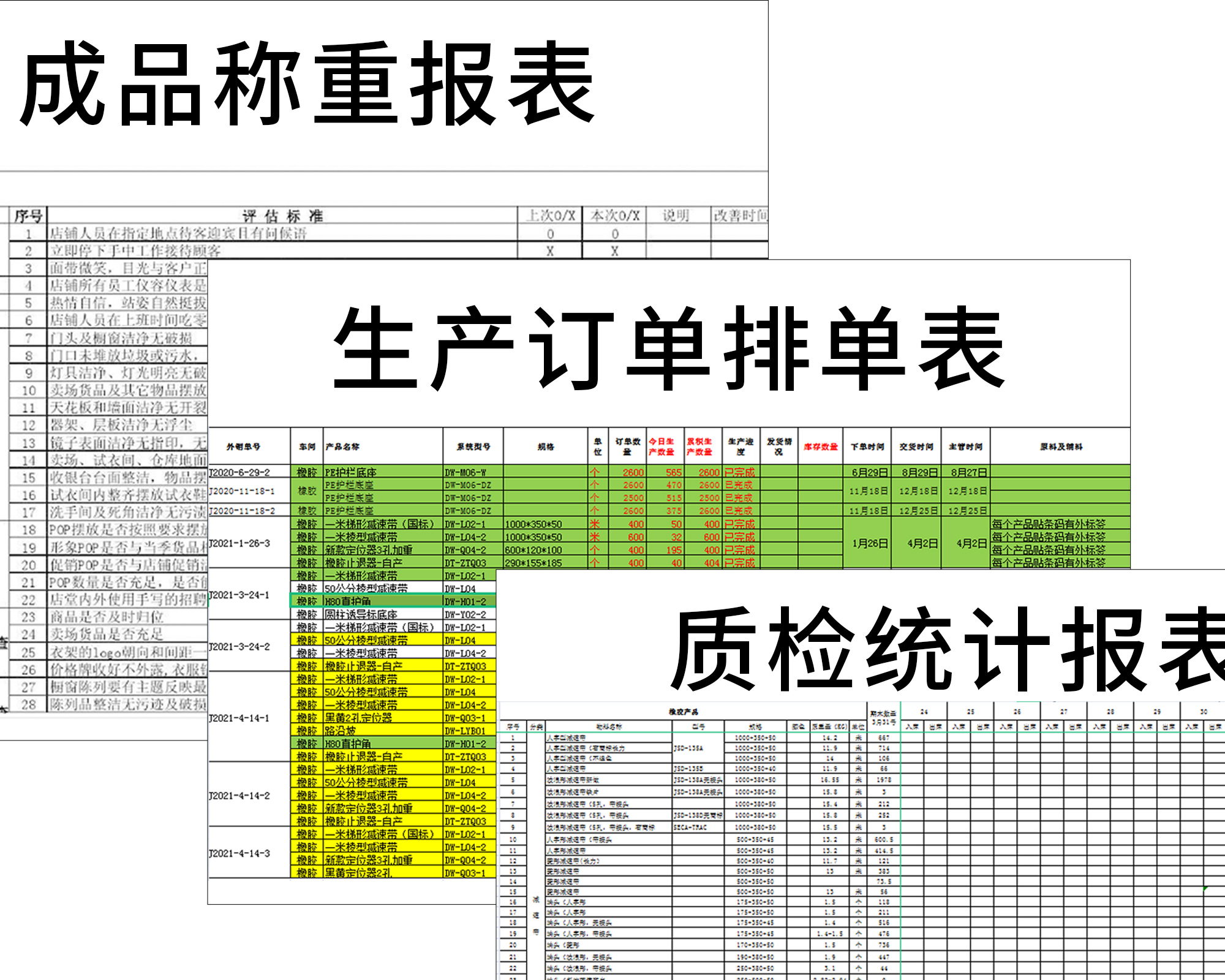 alt='生产订单表,rubber,product,Kington Rubber'