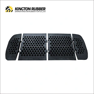 600mm width Rubber Speed Hump with 4 Reflective Sheets