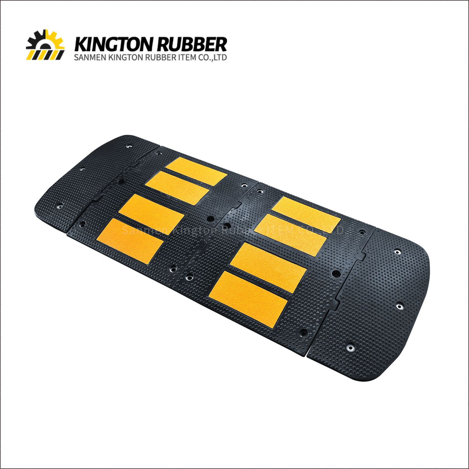600mm width Rubber Speed Hump with 4 Reflective Sheets