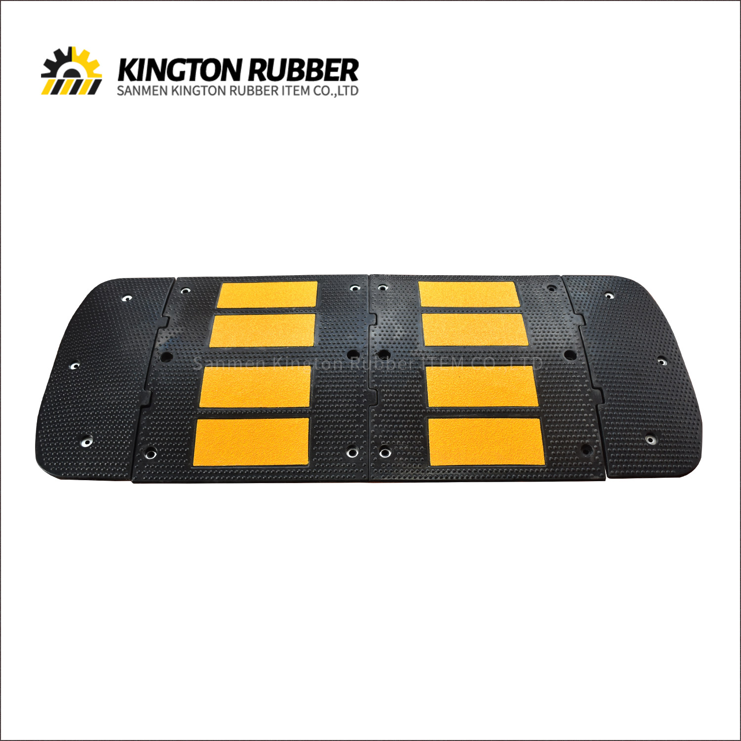 600mm width Rubber Speed Hump with 4 Reflective Sheets