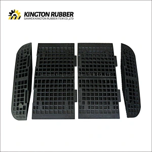 1000mm width  Cross-line Surface Rubber Speed Hump