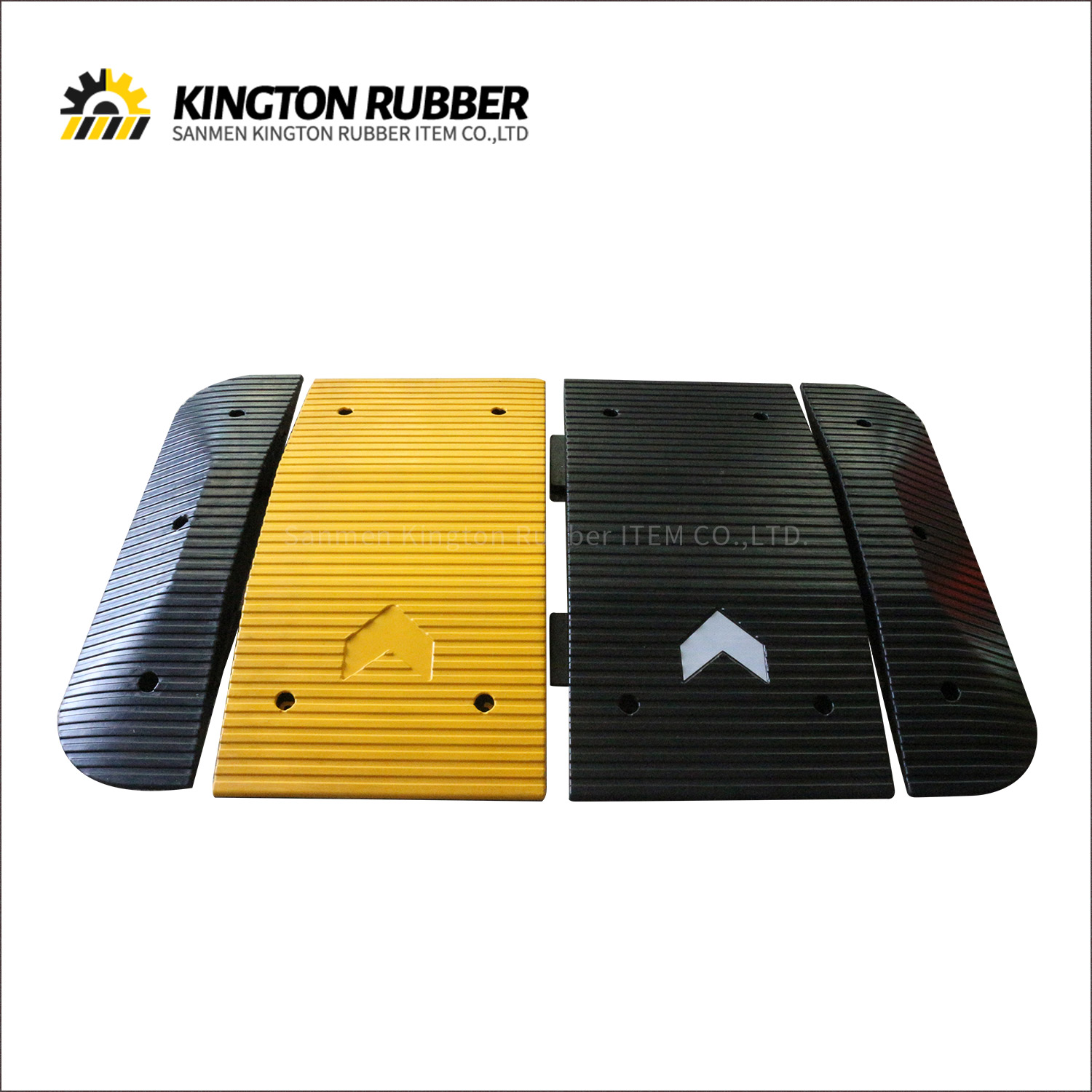 1000mm width  Cross-line Surface Rubber Speed Hump