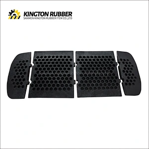 600mm width Rubber Speed Hump with 8 Reflective Sheets