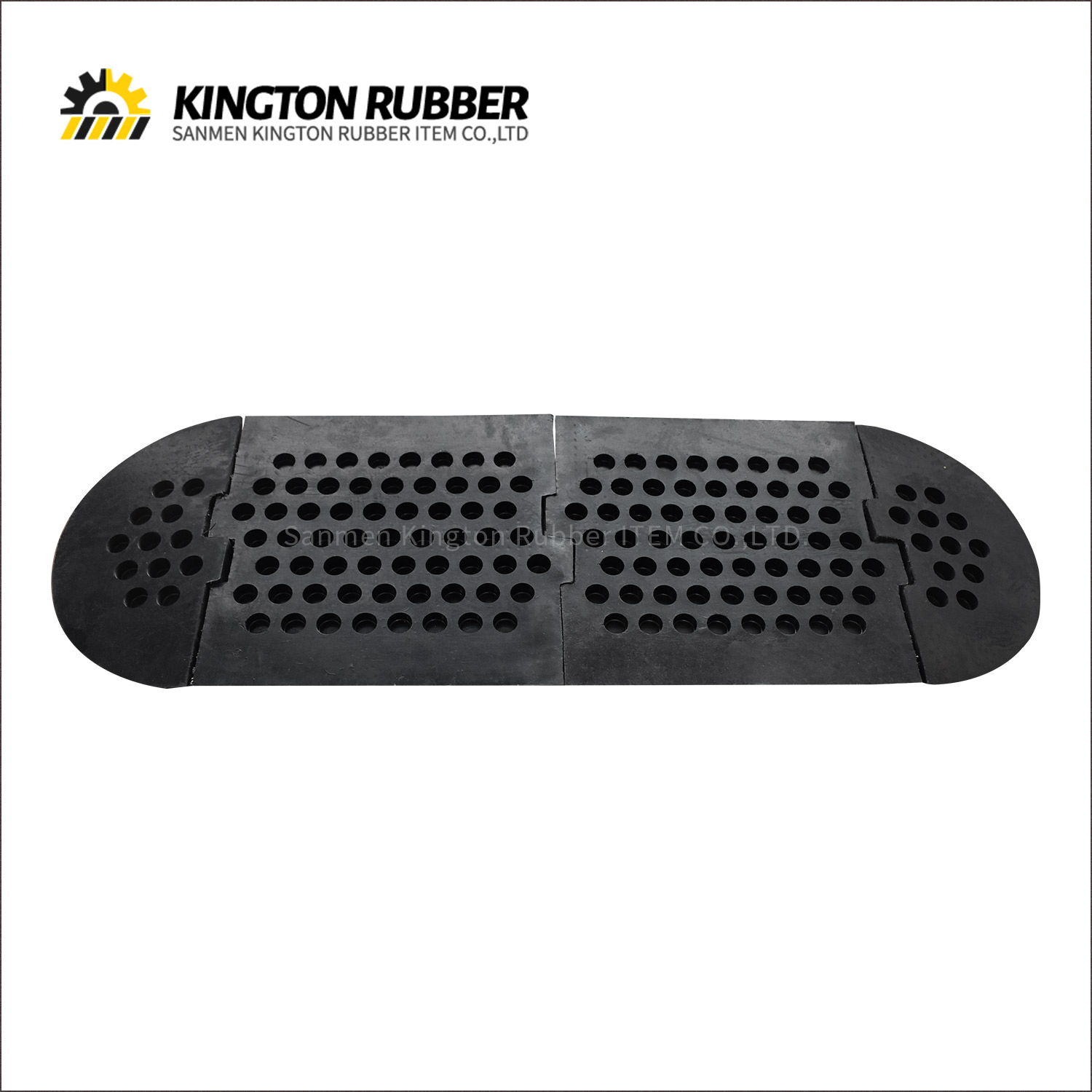 500mm width Rubber Speed Hump with 4 Reflective Sheets