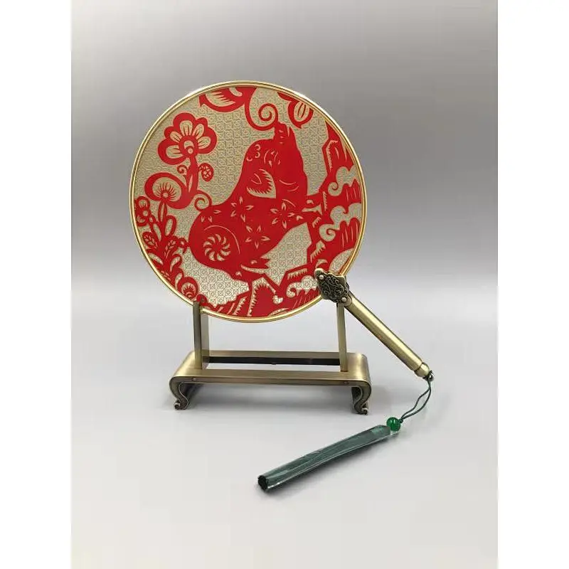 Golden Fan Ornament