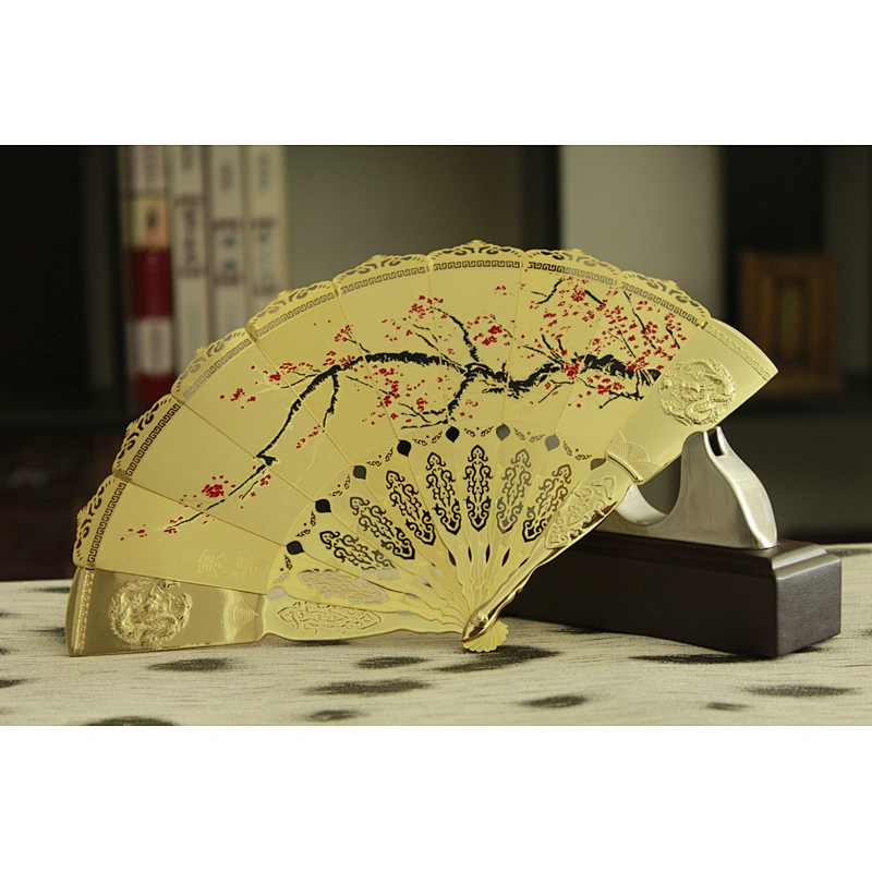 Red Plum Blossom Fan Ornament