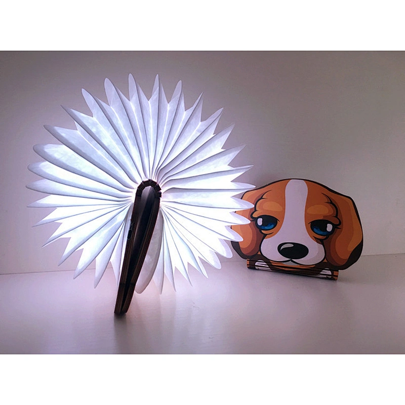 Panda、Doggy、Rabbit、Cat、Piggy Colorful Book Lamp