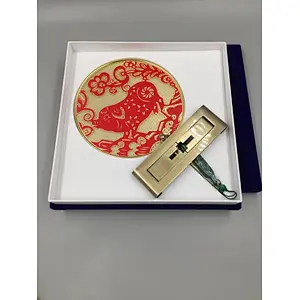 Golden Fan Ornament